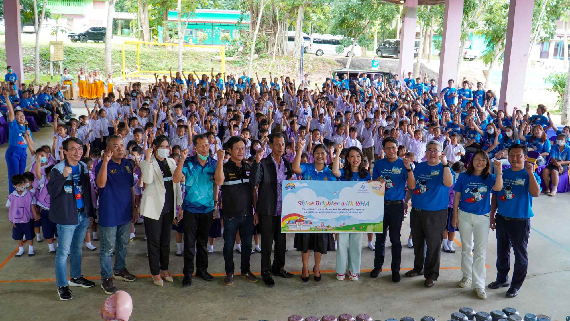 ดับบลิวเอชเอ กรุ๊ป-มูลนิธินายแพทย์สมยศ อนันตประยูร ติดตั้ง Solar Rooftop โรงเรียน